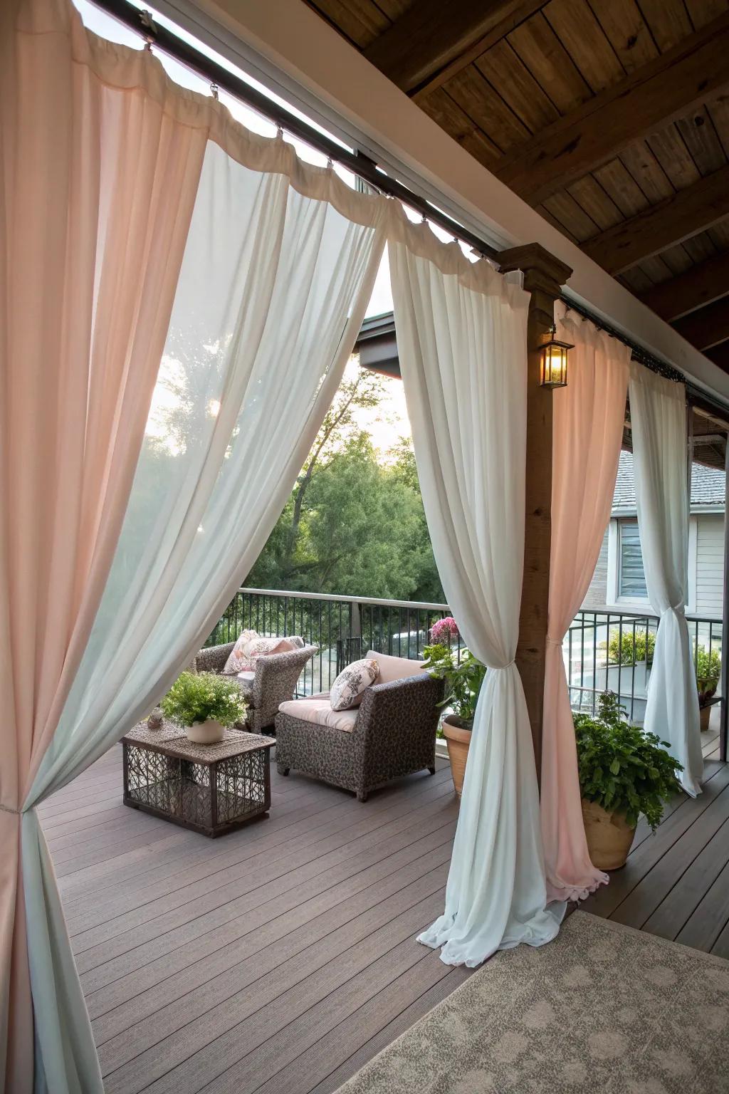 Curtains add privacy and elegance to your space.