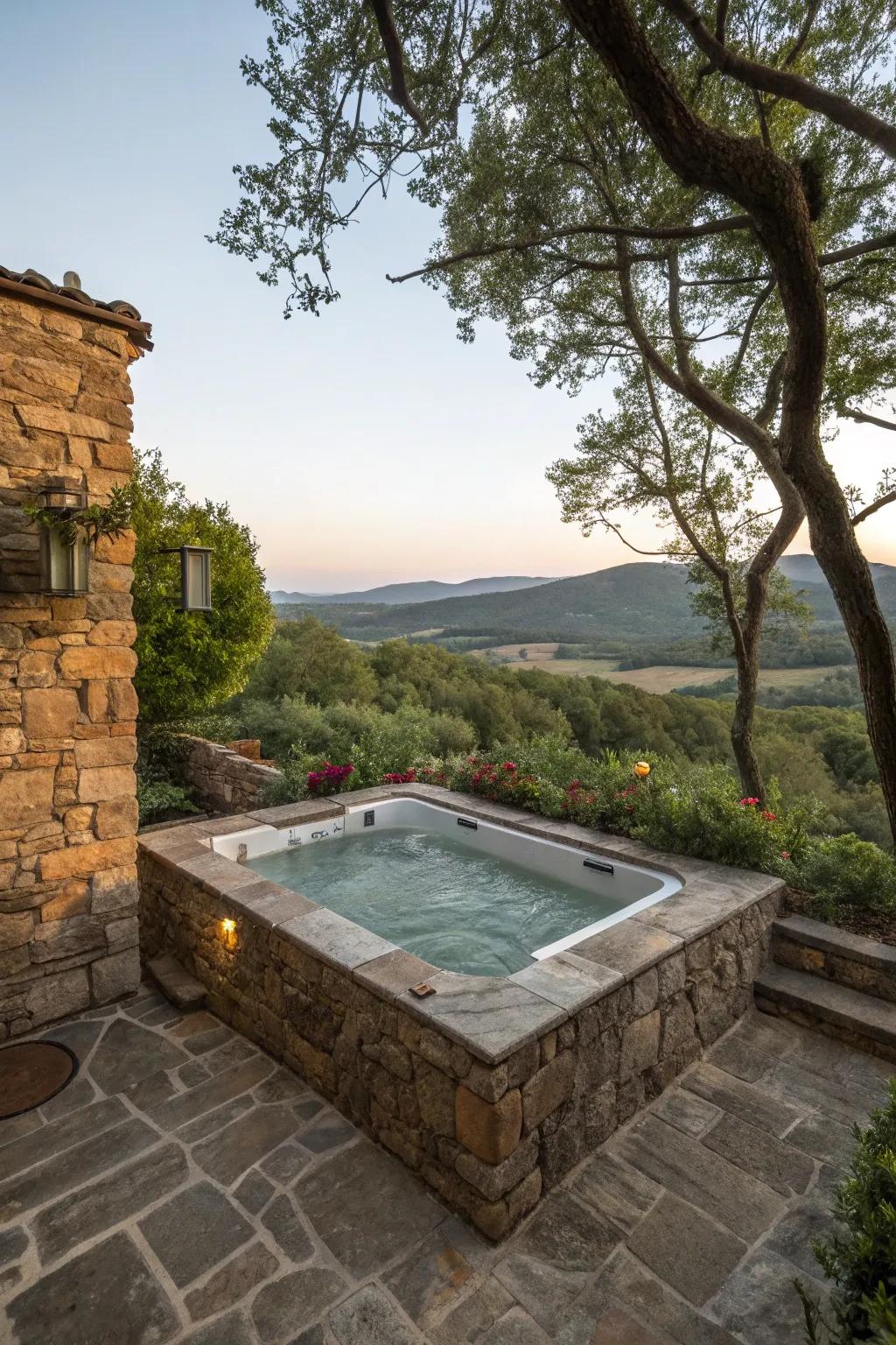 Stone walls add a sturdy and rustic charm.