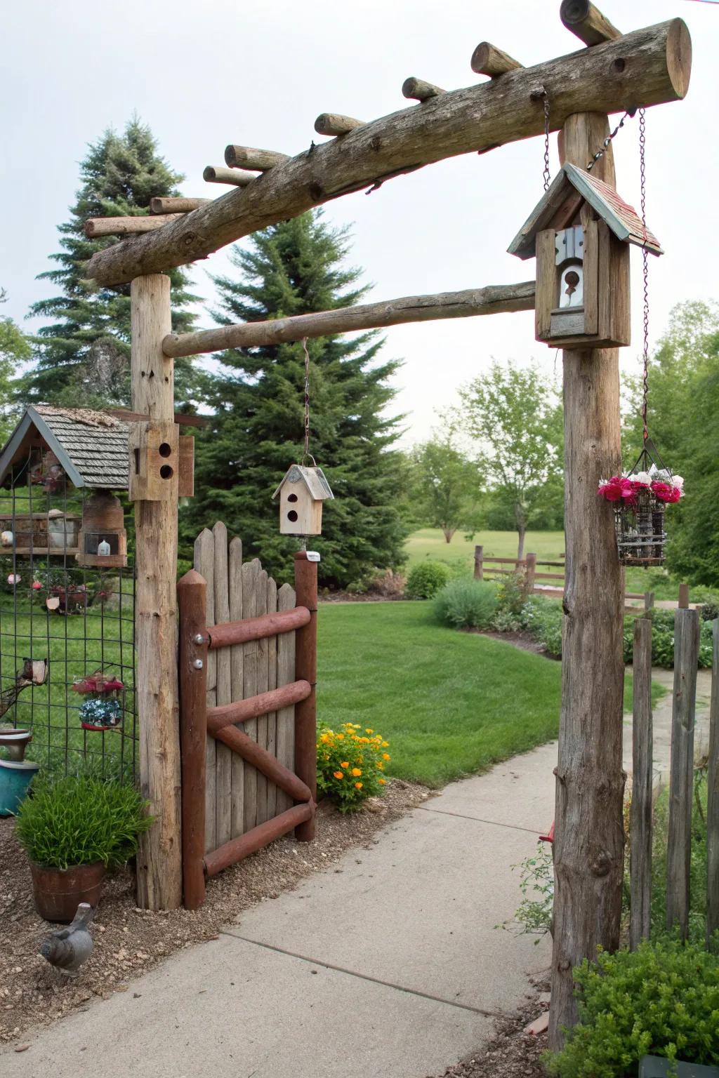 A wildlife-friendly gate that invites nature to your doorstep.