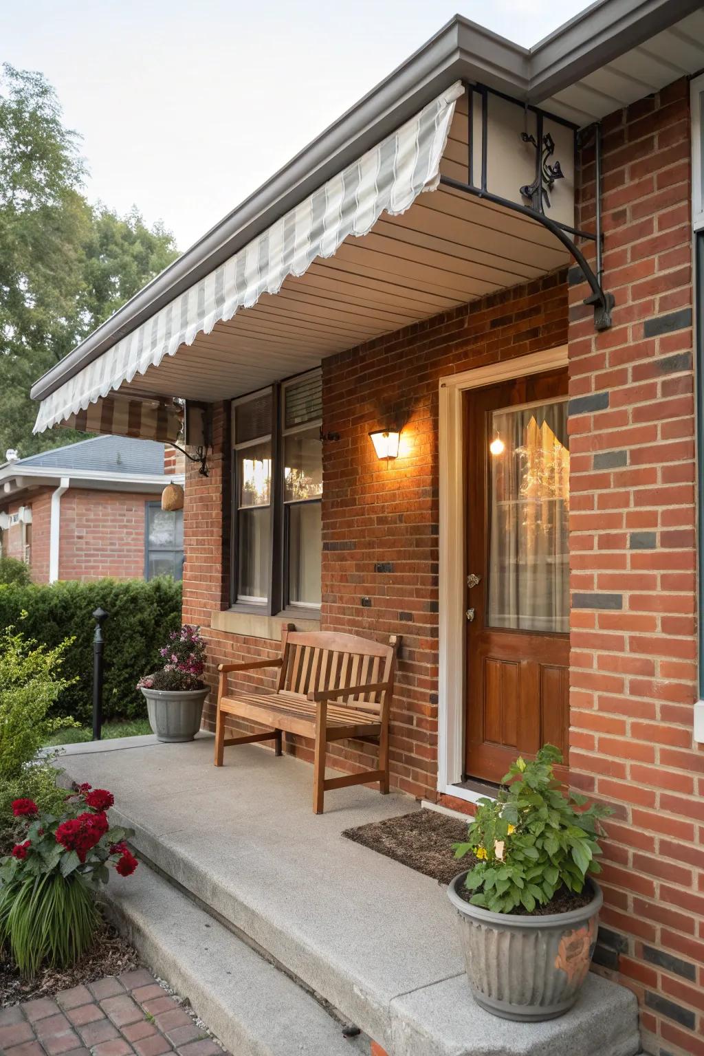 Covered seating extends the usability of your porch throughout the year.
