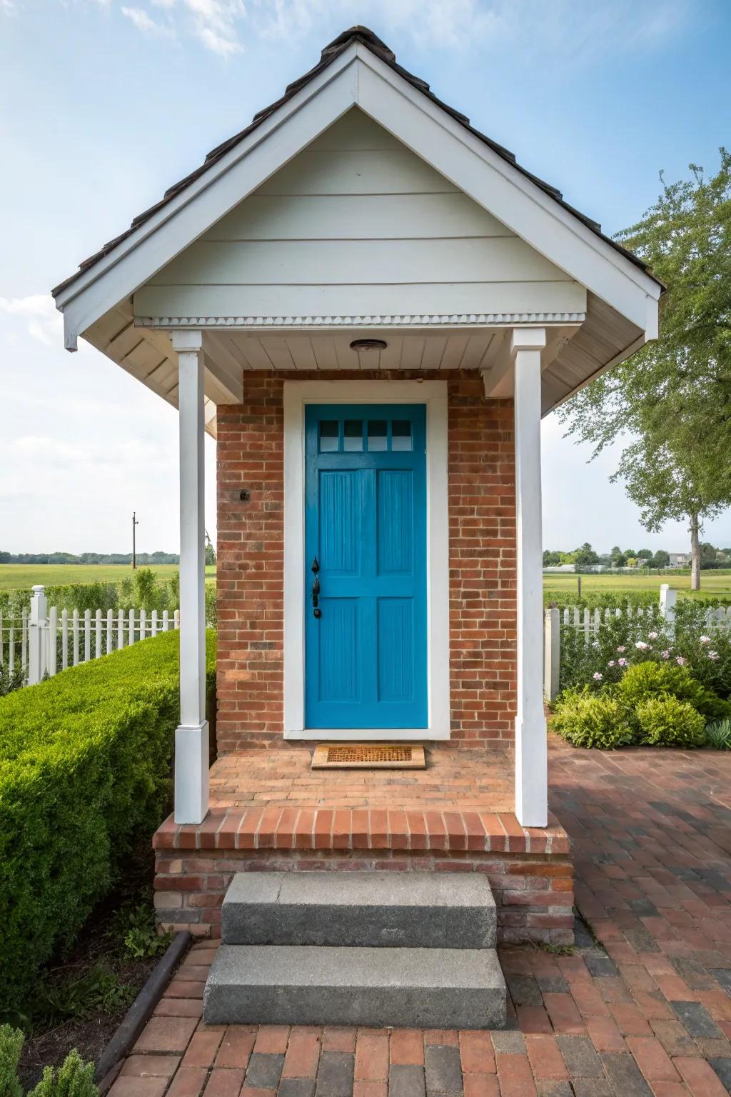 Contrasting colors can add visual interest and make your porch stand out.
