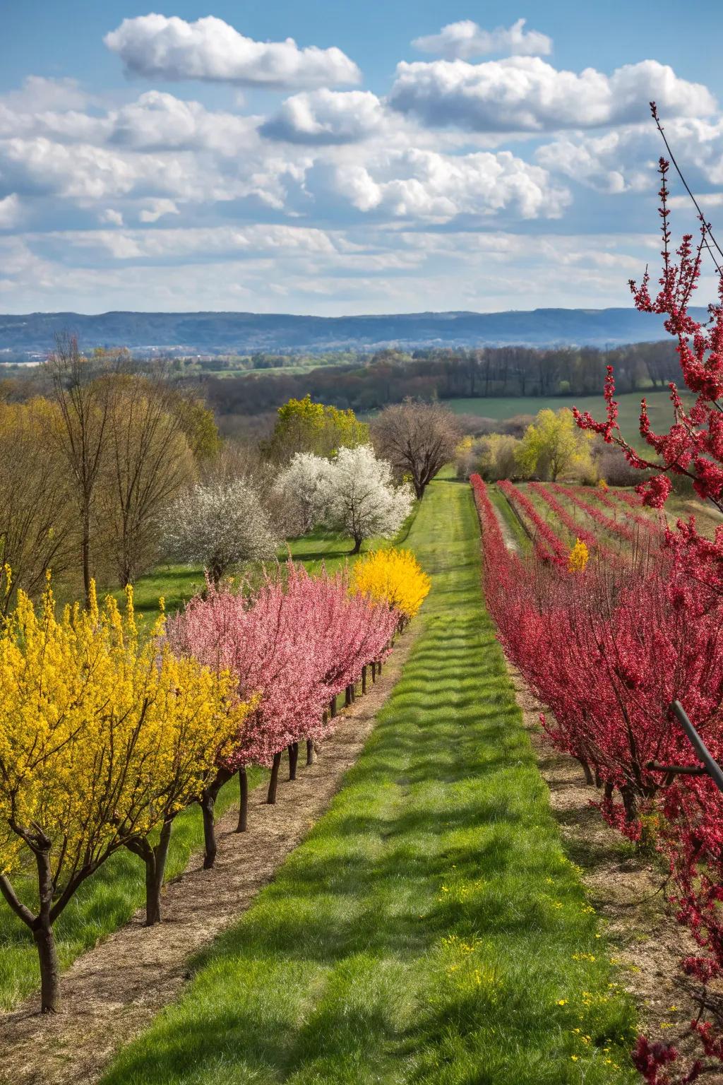 Paint your garden with seasonal color blocks.