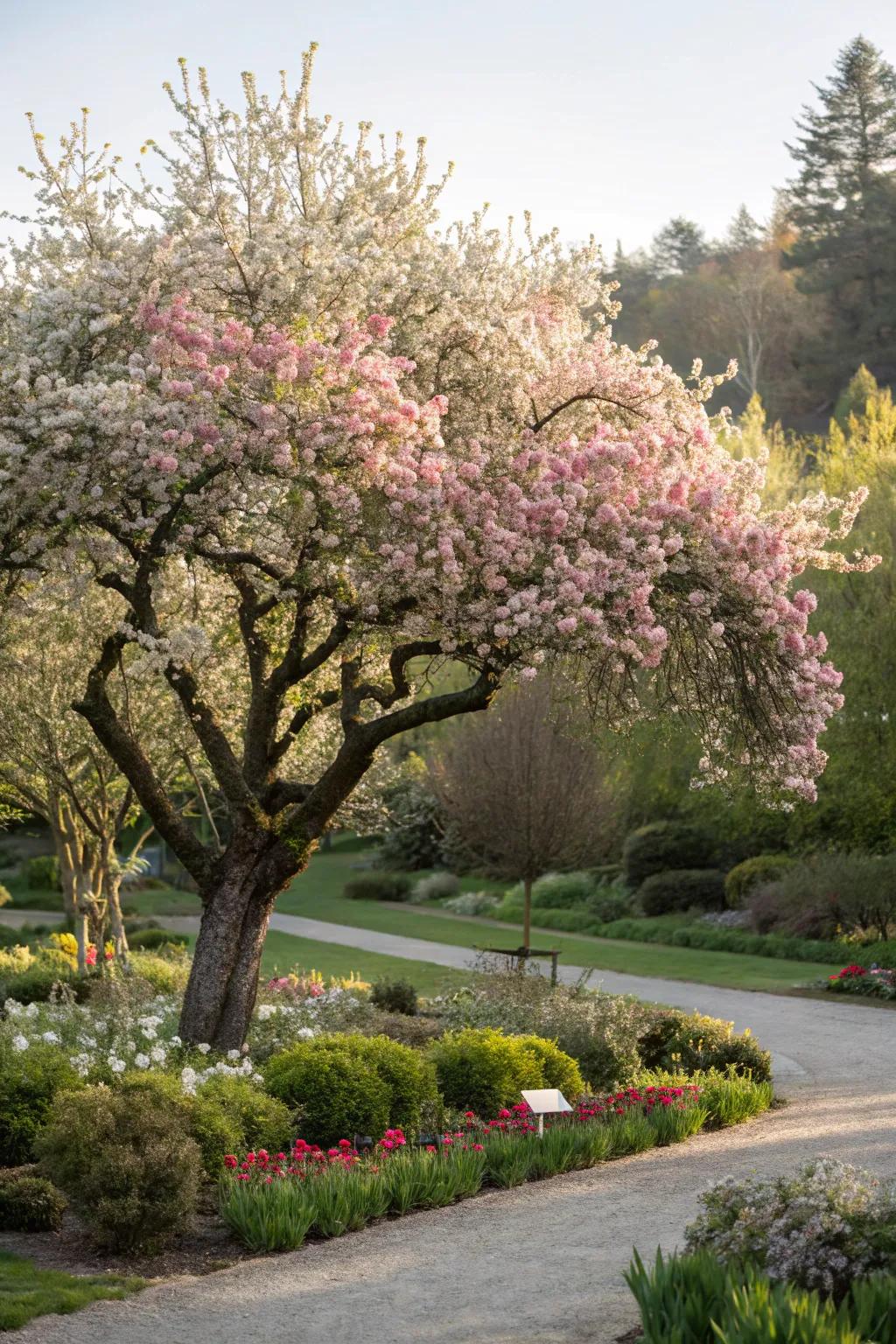 Make your fruit tree the centerpiece of your garden.