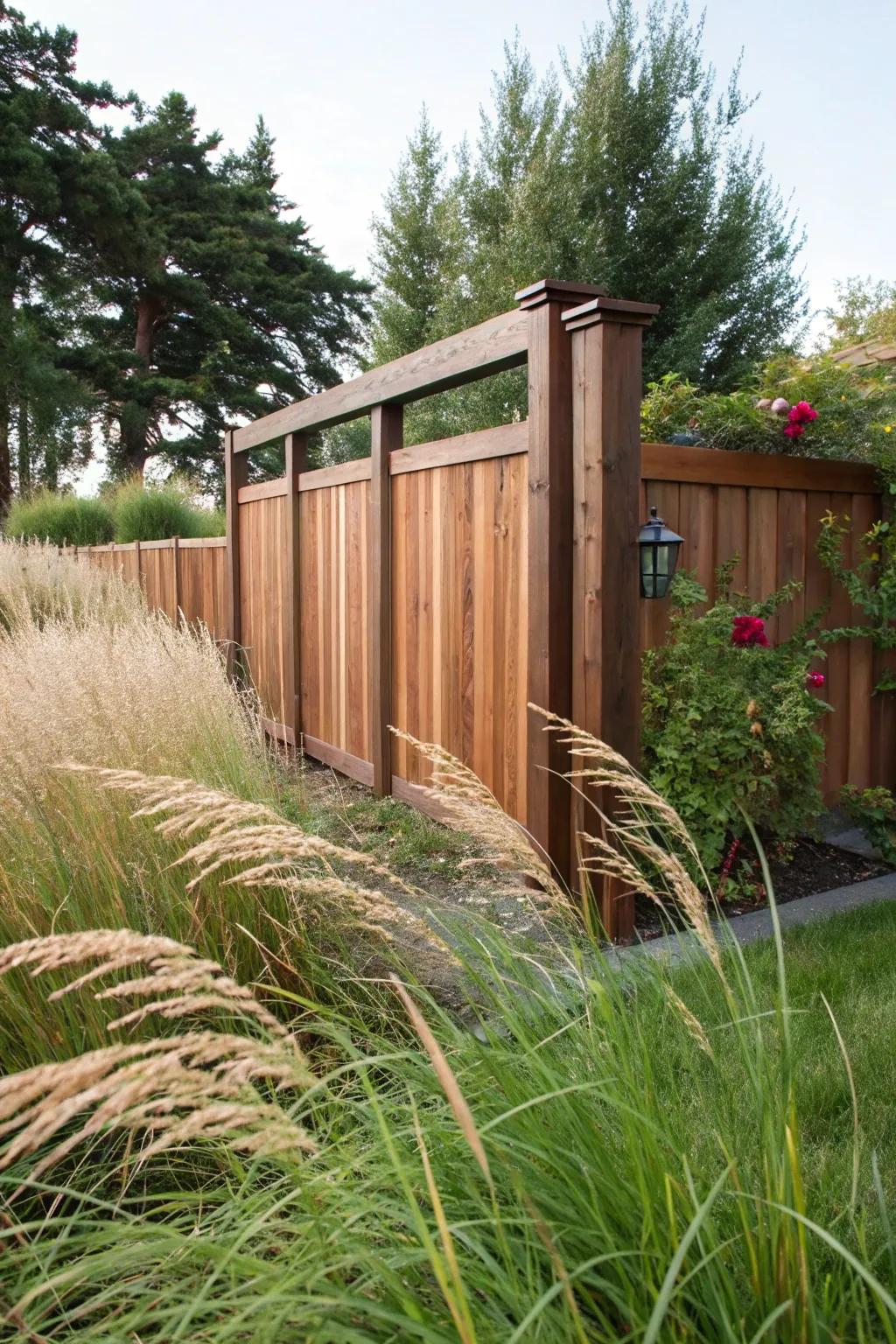 Shadow box design offers privacy with airflow