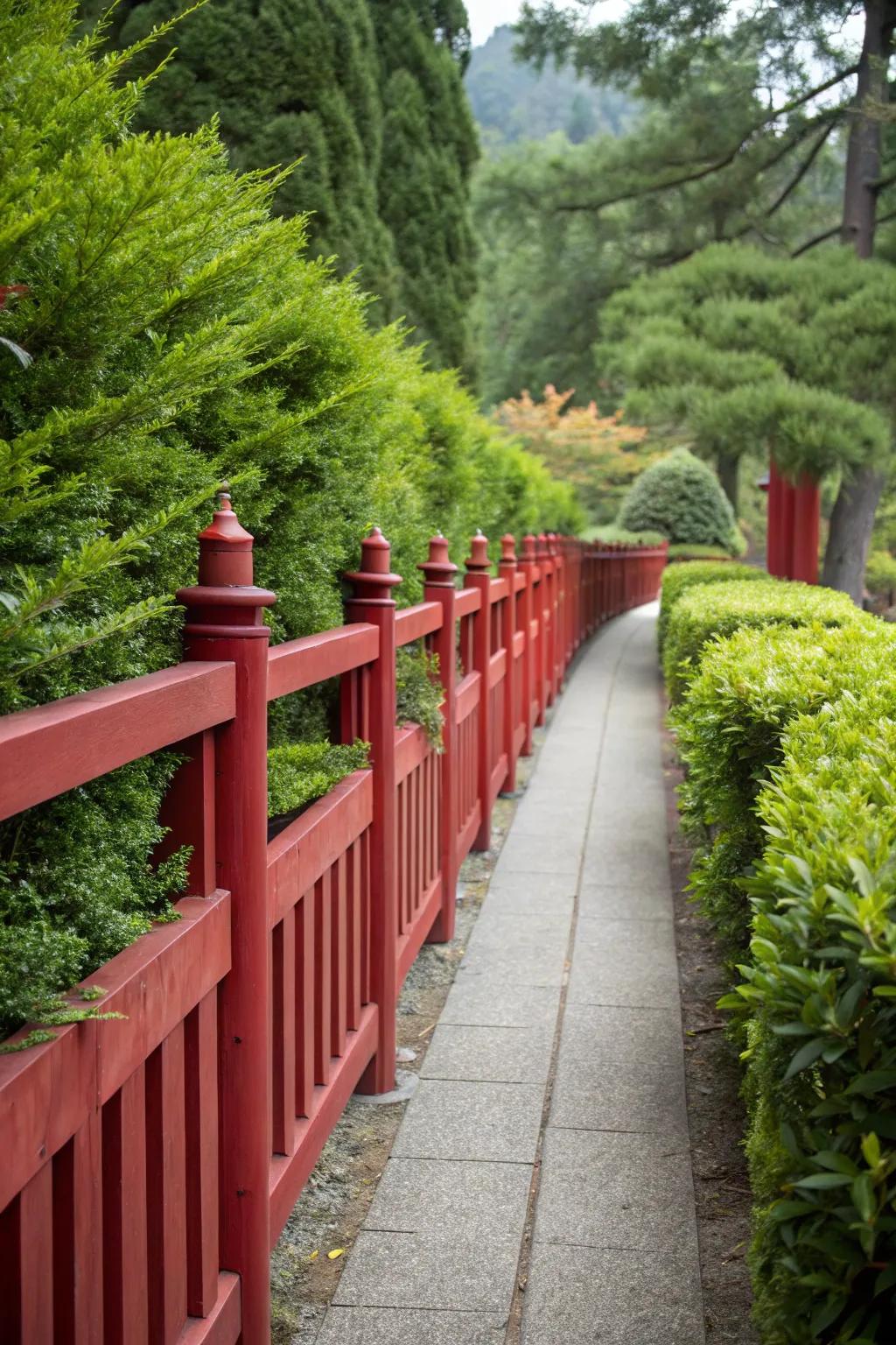 Picture frame style offers a refined look for shared boundaries