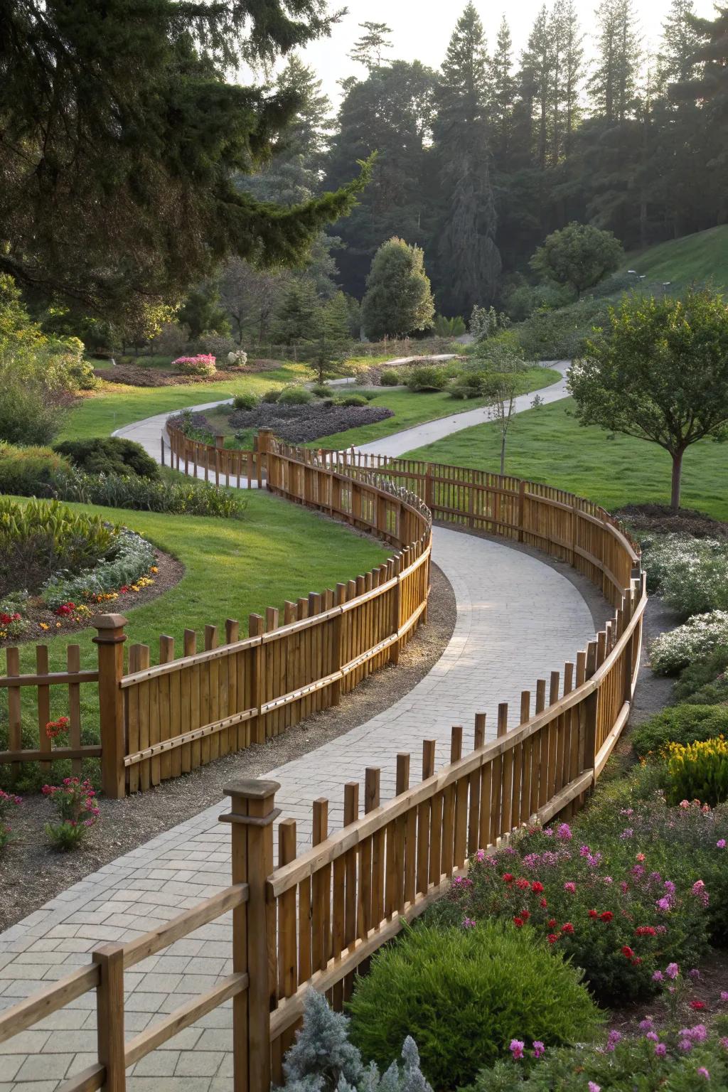 Curved designs add flow and elegance to your garden