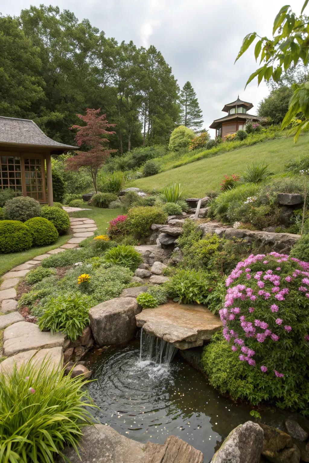 A meditation spot adds tranquility and relaxation to your garden.
