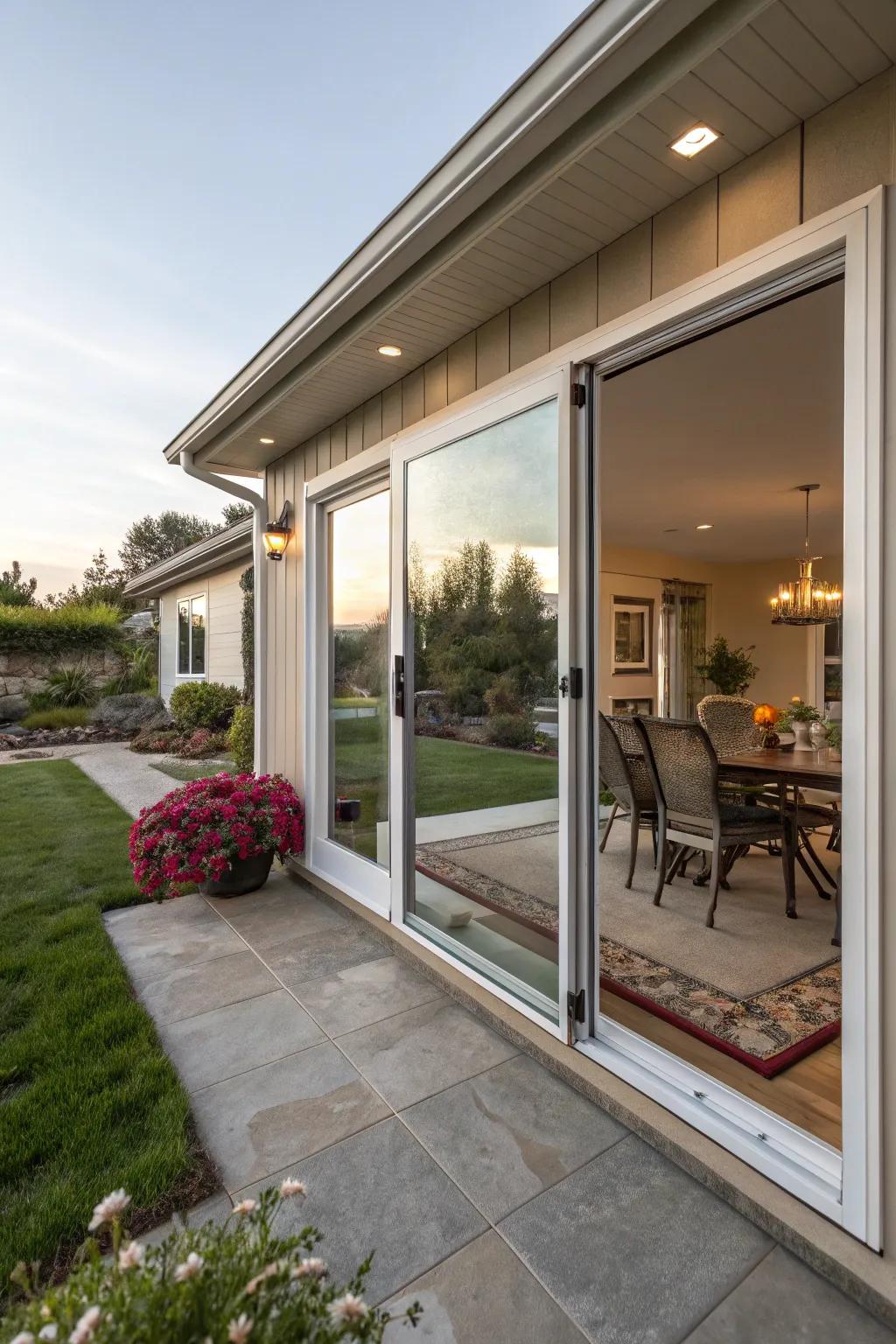 Effortless transitions between inside and outside.