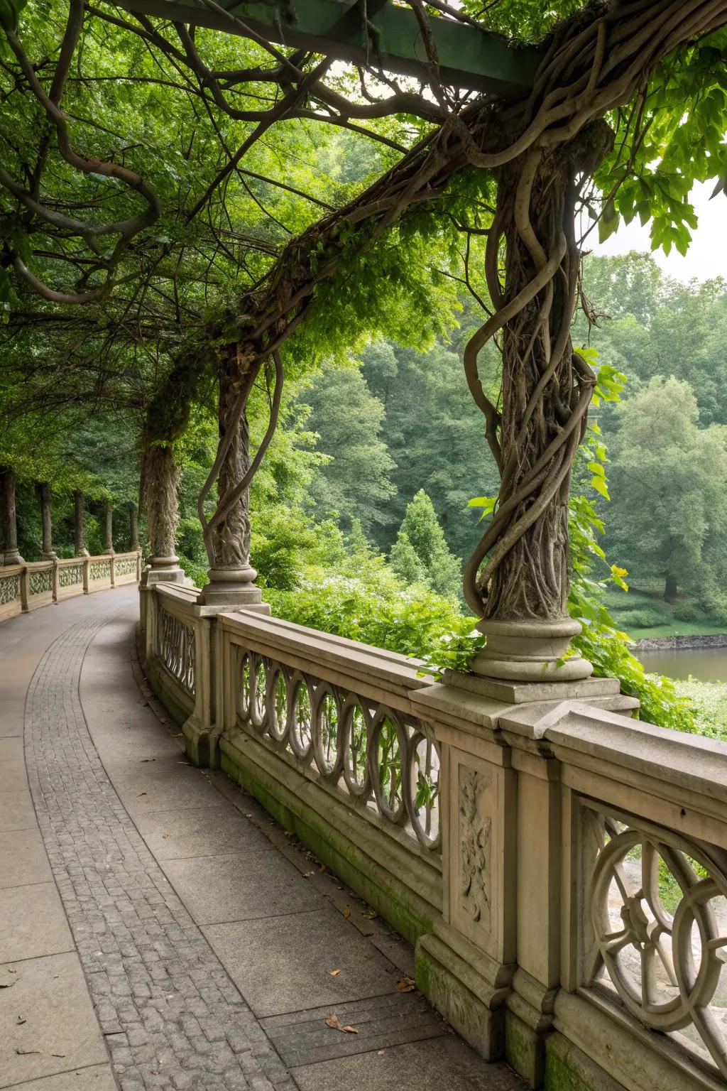 Nature-inspired motifs enhance natural beauty.