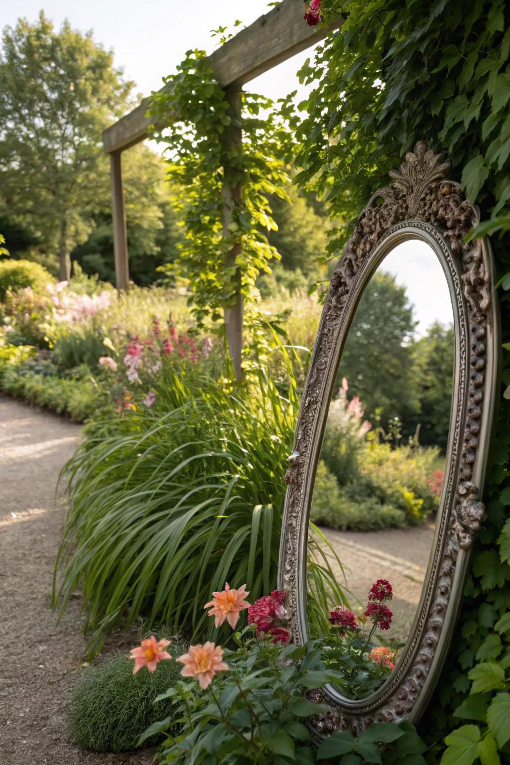 Mirrors reflect beauty and expand the sense of space.