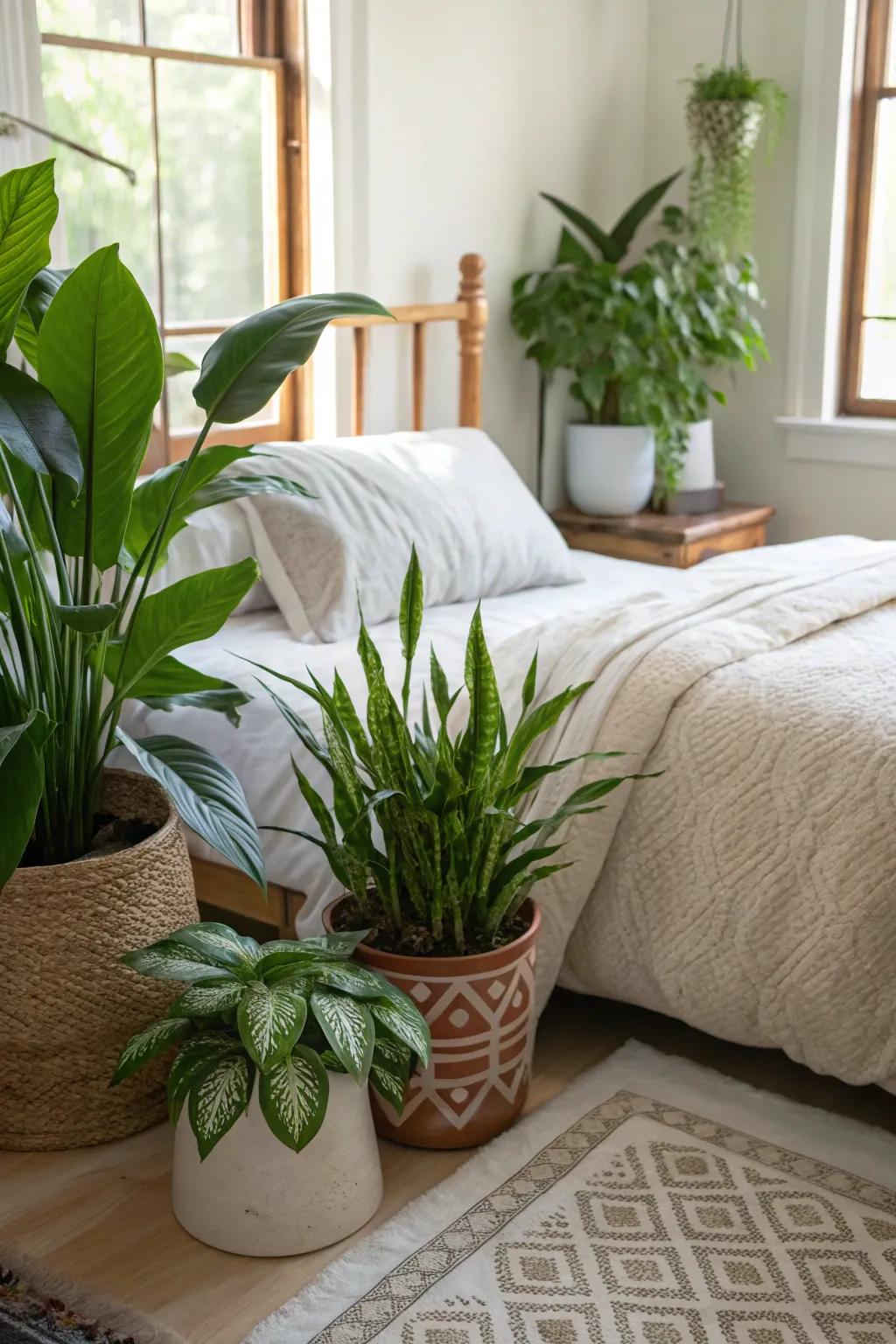 Indoor plants bring nature and freshness indoors.