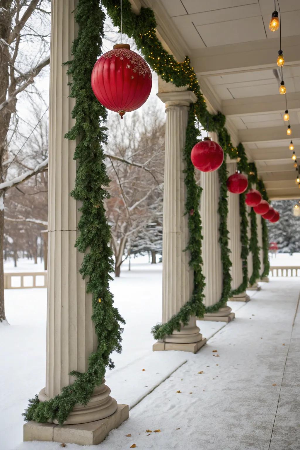 Elevate your home's elegance with beautifully wrapped columns.