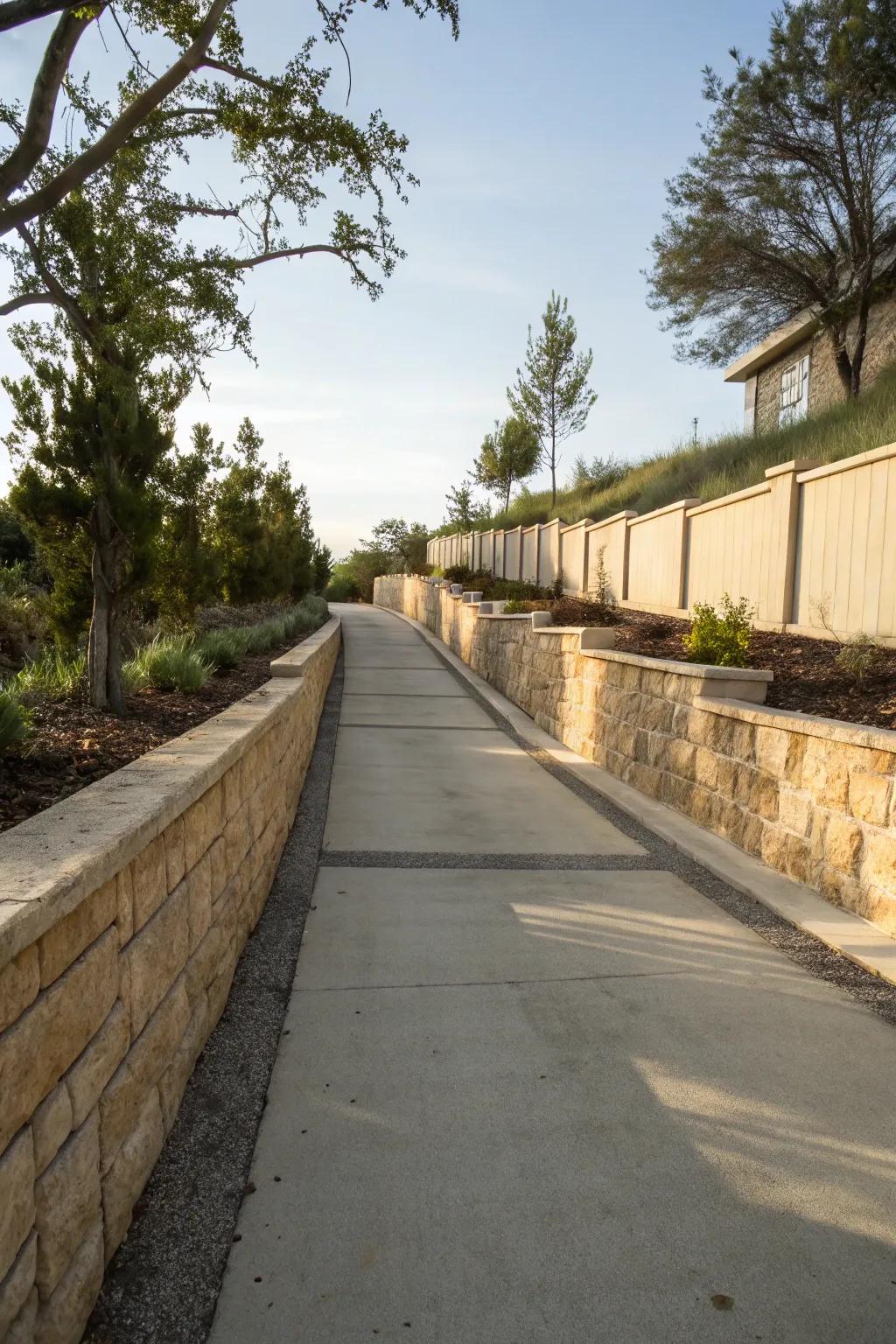 Driveway borders add functionality and style.