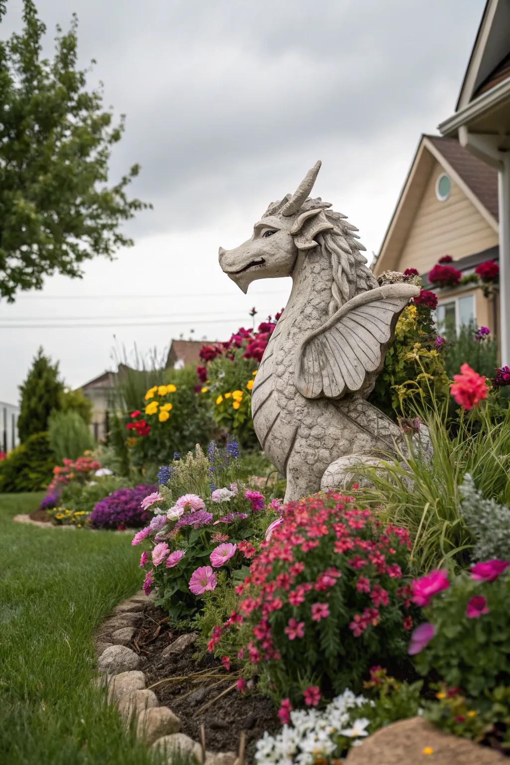 Whimsical creatures bring a sense of fantasy and fun to your garden.