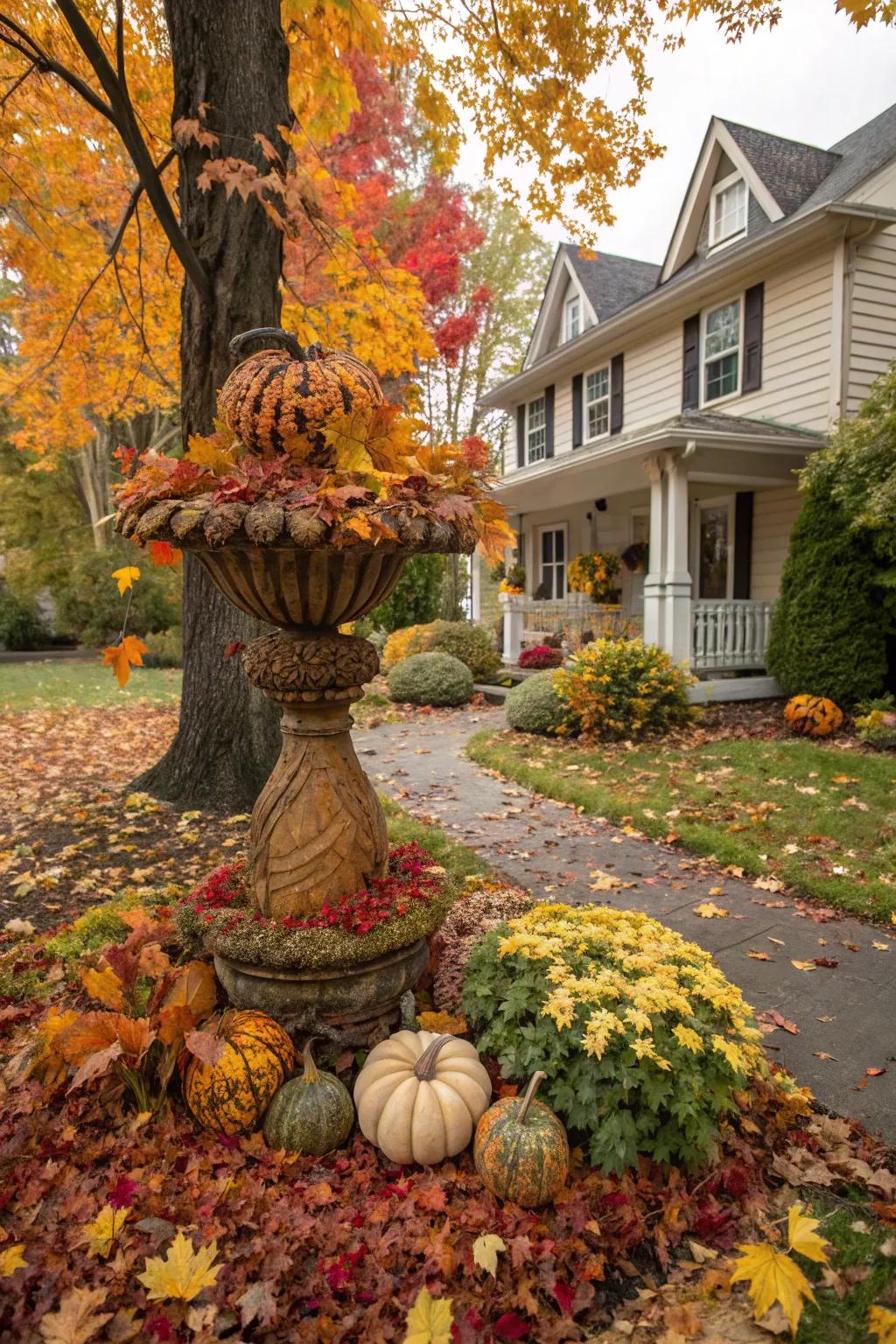 Seasonal decorations bring a fresh and festive vibe to your garden.