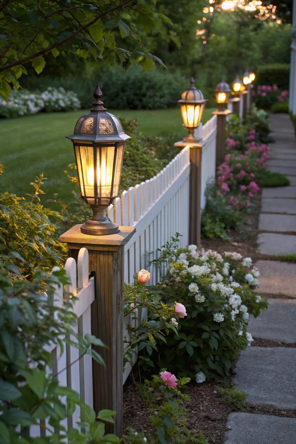 Create nostalgia with lantern-inspired post caps.