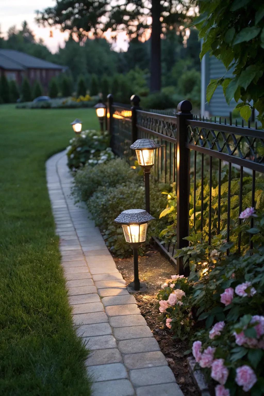 Light up your garden with solar-powered post caps.