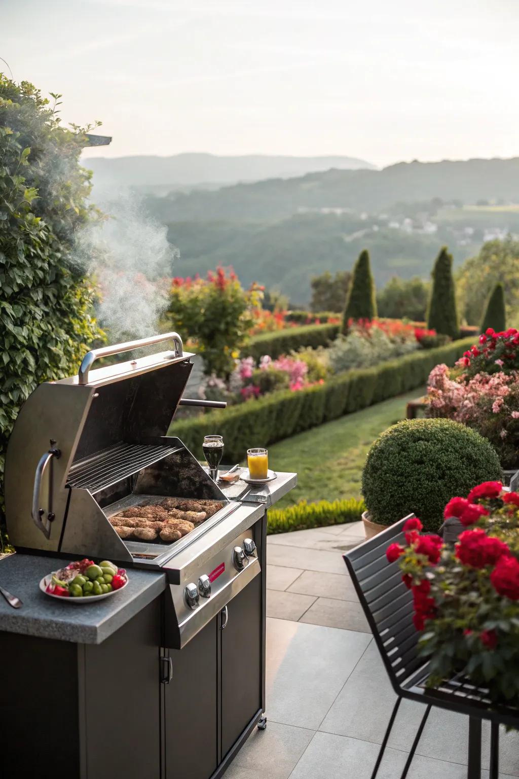 Grill with a view for a truly relaxing experience.