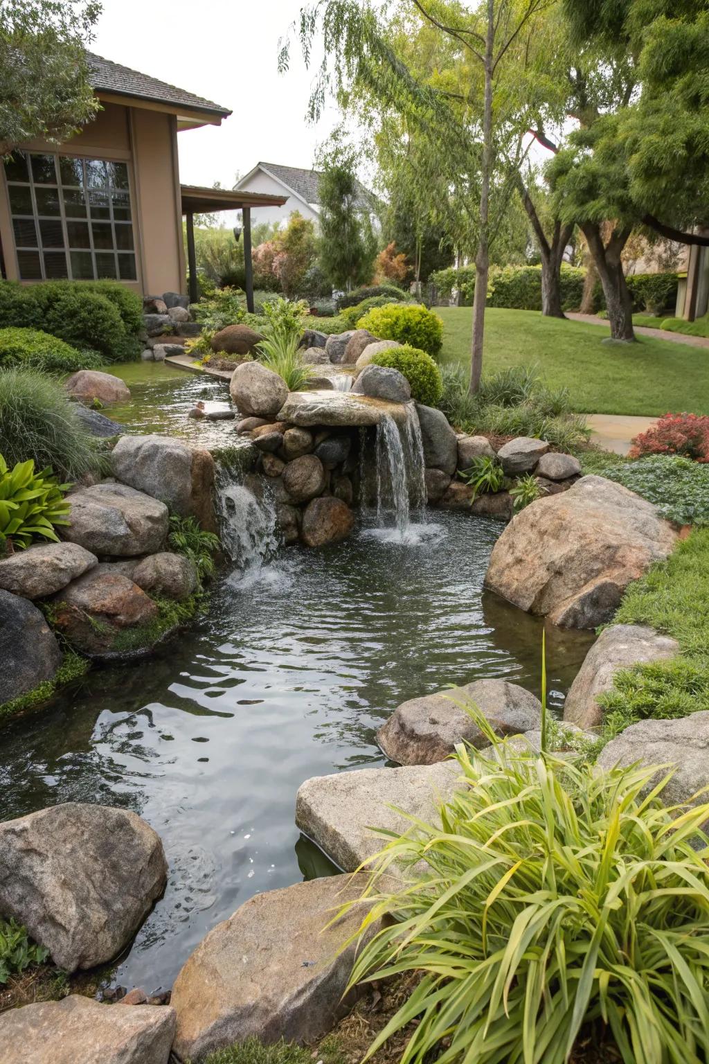 Let the soothing sounds of water wash over you.