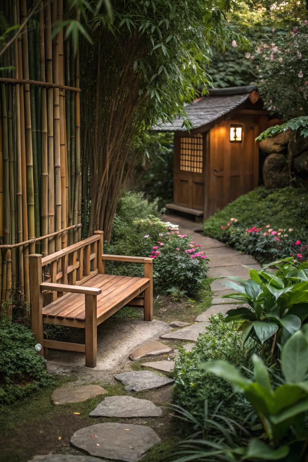 Meditation benches: Find peace in your own garden.