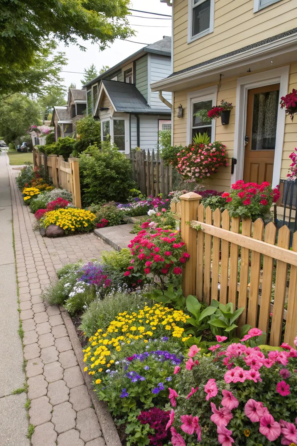 Brighten your yard with a splash of colorful flowers.