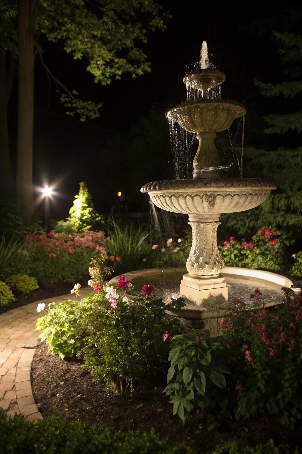 Make decorative elements shine with accent lighting.