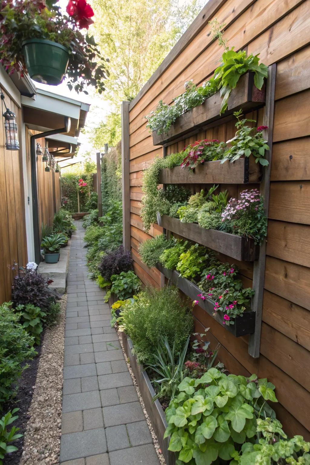 Vertical gardens transform walls into living art.