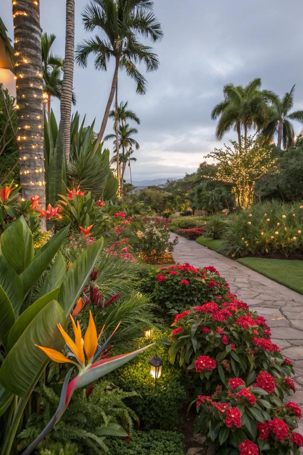 Create a vibrant mix with complementary plants.