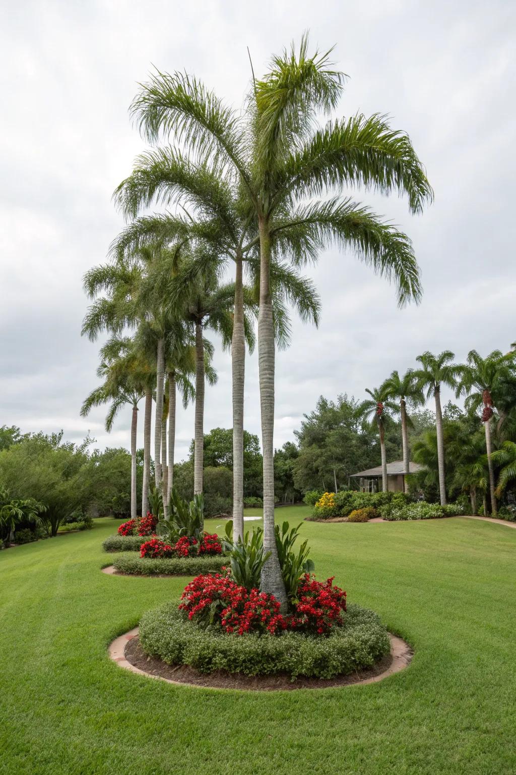 Make a statement with a palm island.