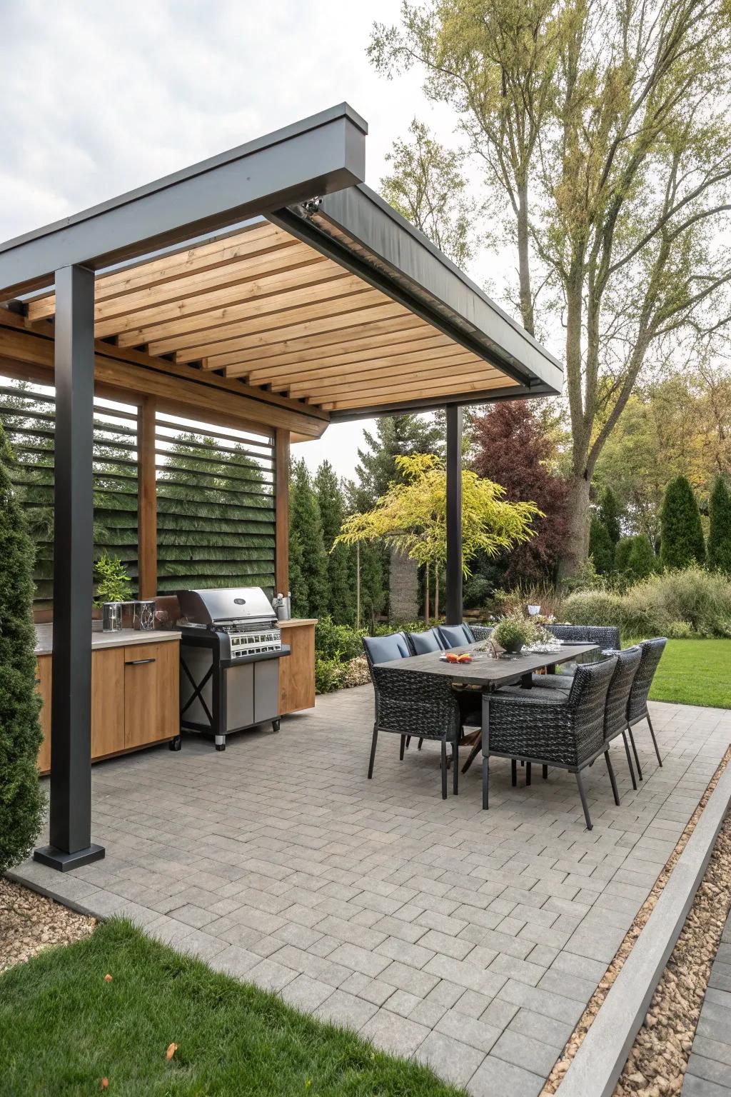 Customizable features make your pergola adaptable to any weather.