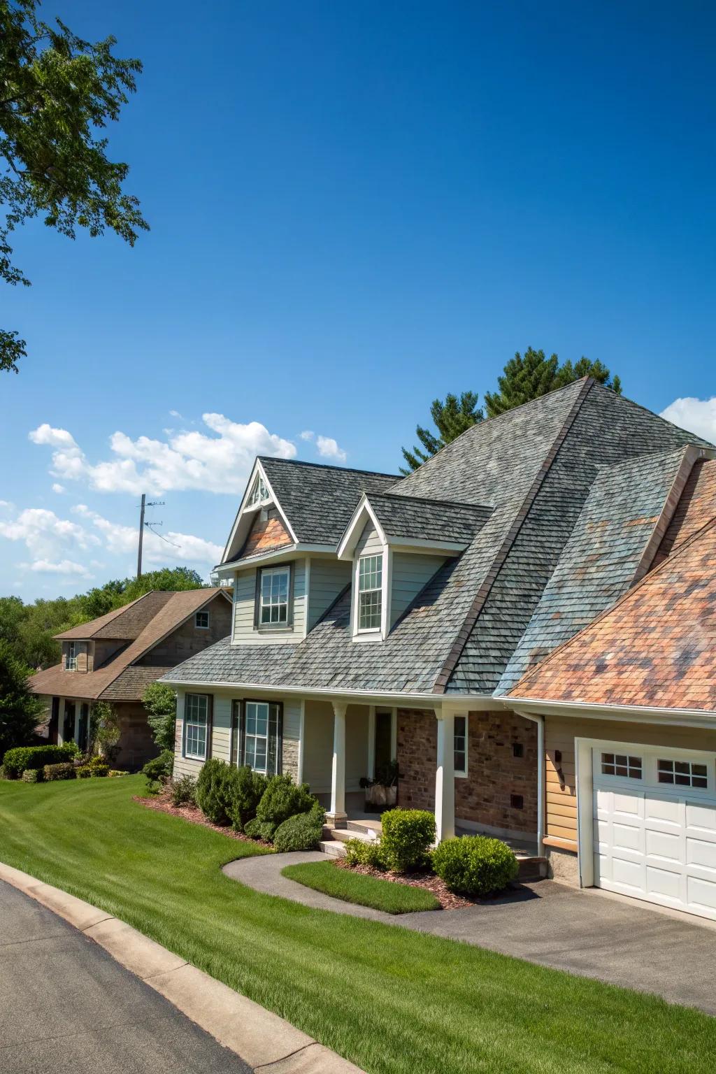 Asphalt shingles: Affordable and stylish for any home.