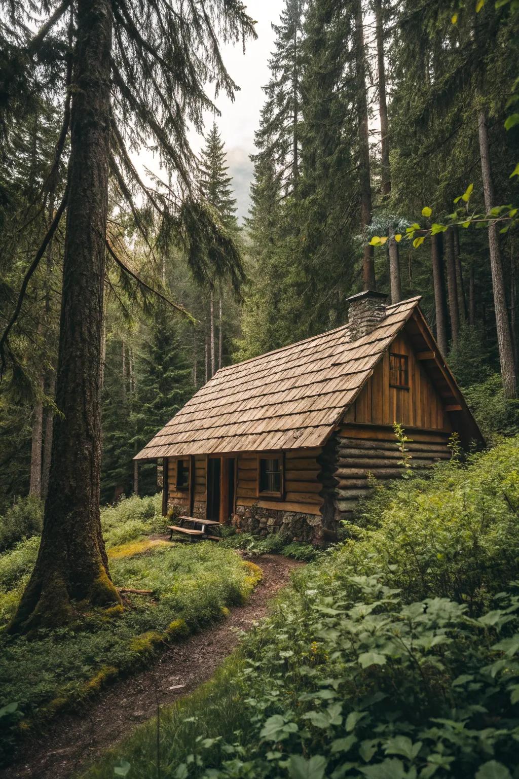 Wood shingles: Rustic charm with natural benefits.