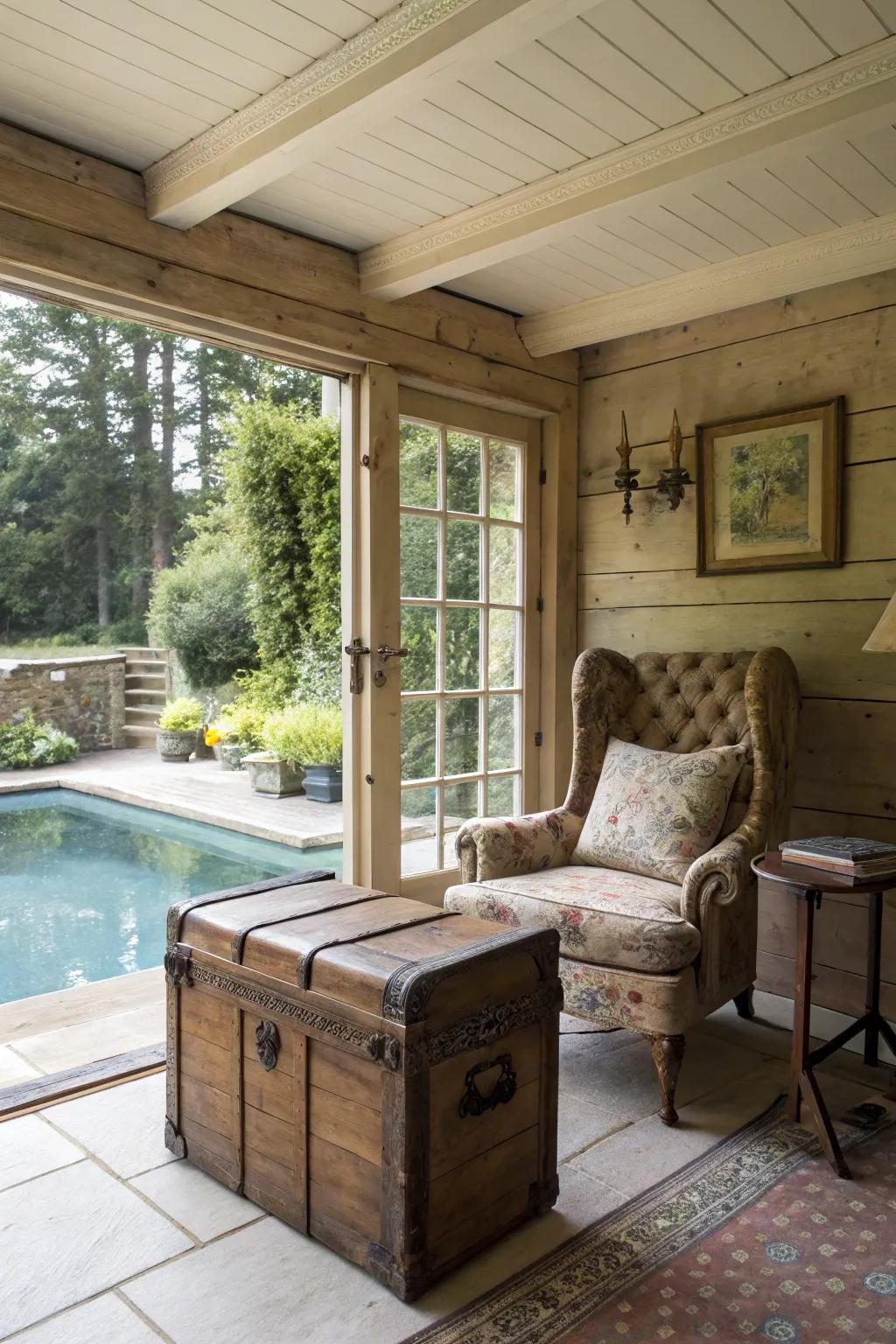 Add charm with vintage touches.