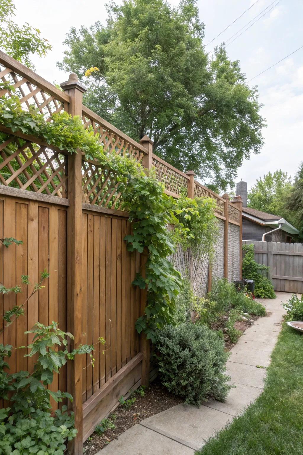 Lattice toppers are perfect for adding a touch of elegance and greenery.