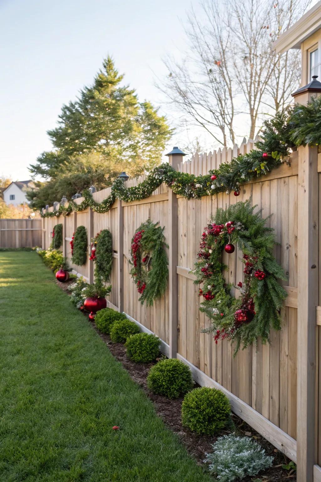 Seasonal decor keeps your fence looking fresh and festive year-round.