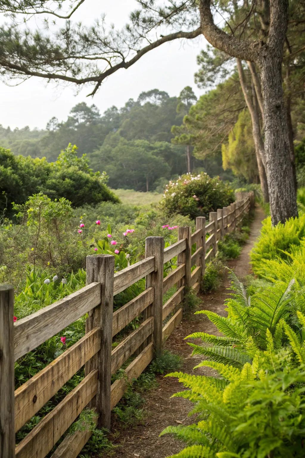 An eco-friendly ipe wood fence blends sustainability with beauty.