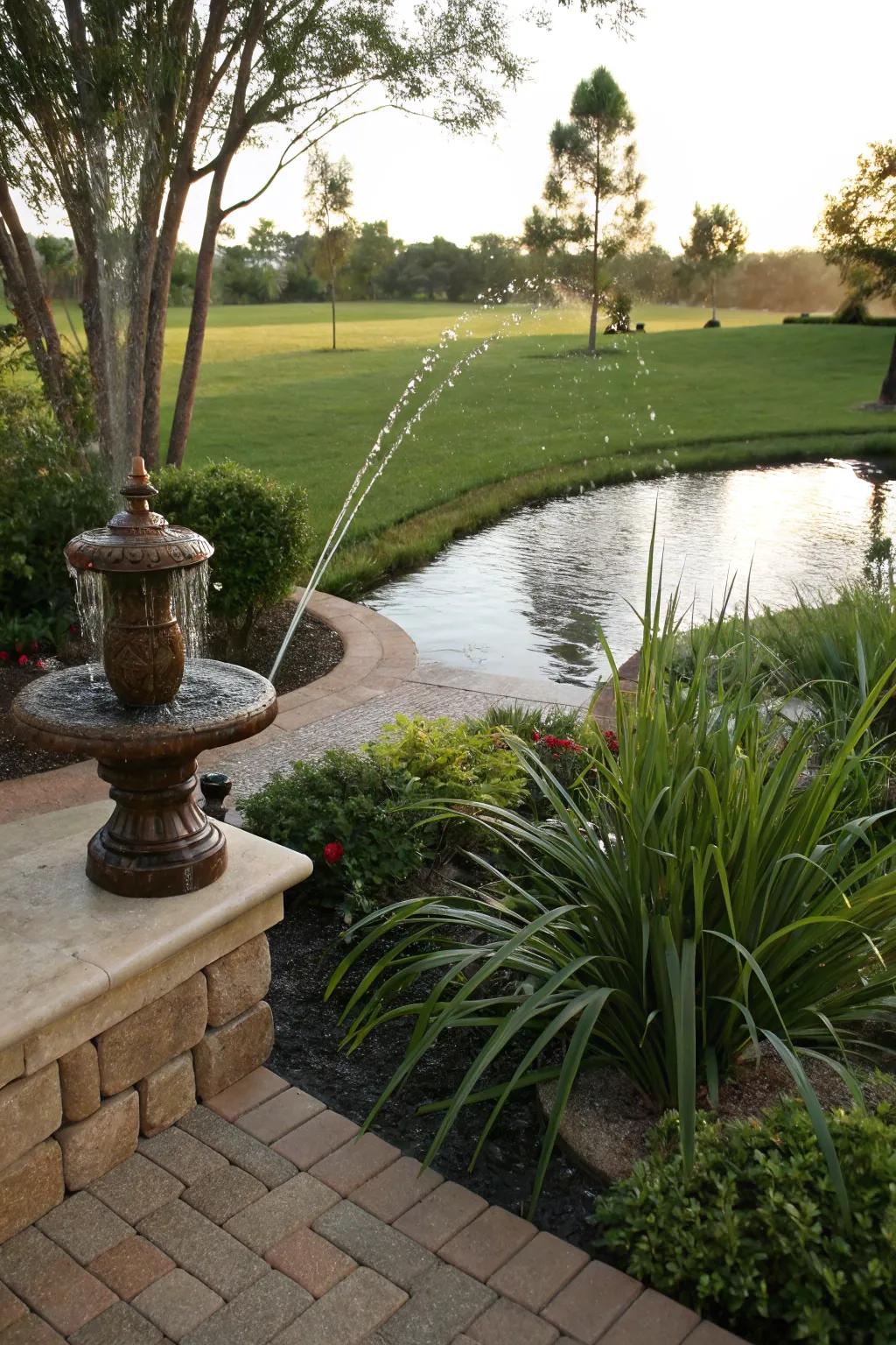 Decorative water spouts add charm and functionality to your garden.
