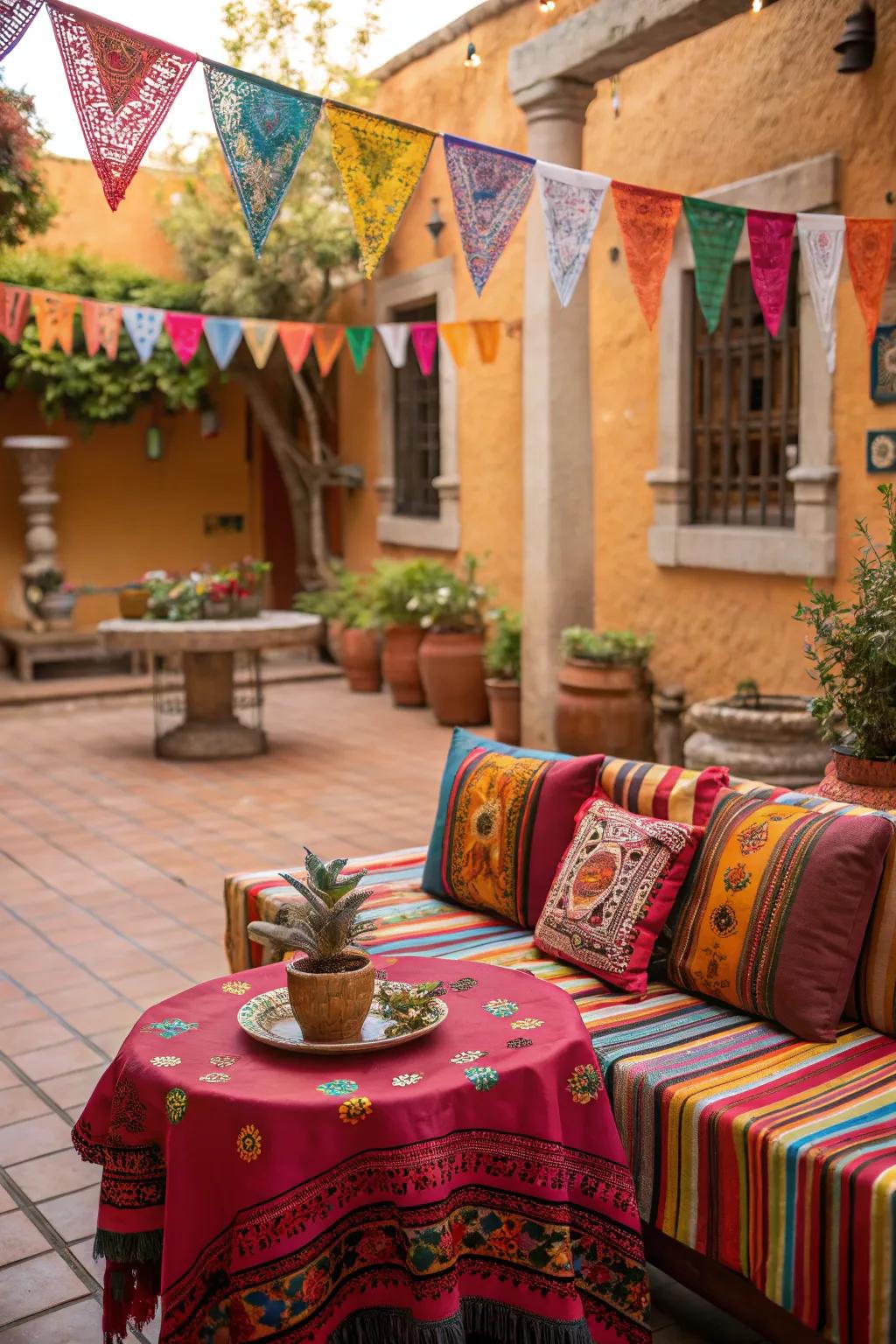 Transform your patio with vibrant outdoor fabrics.