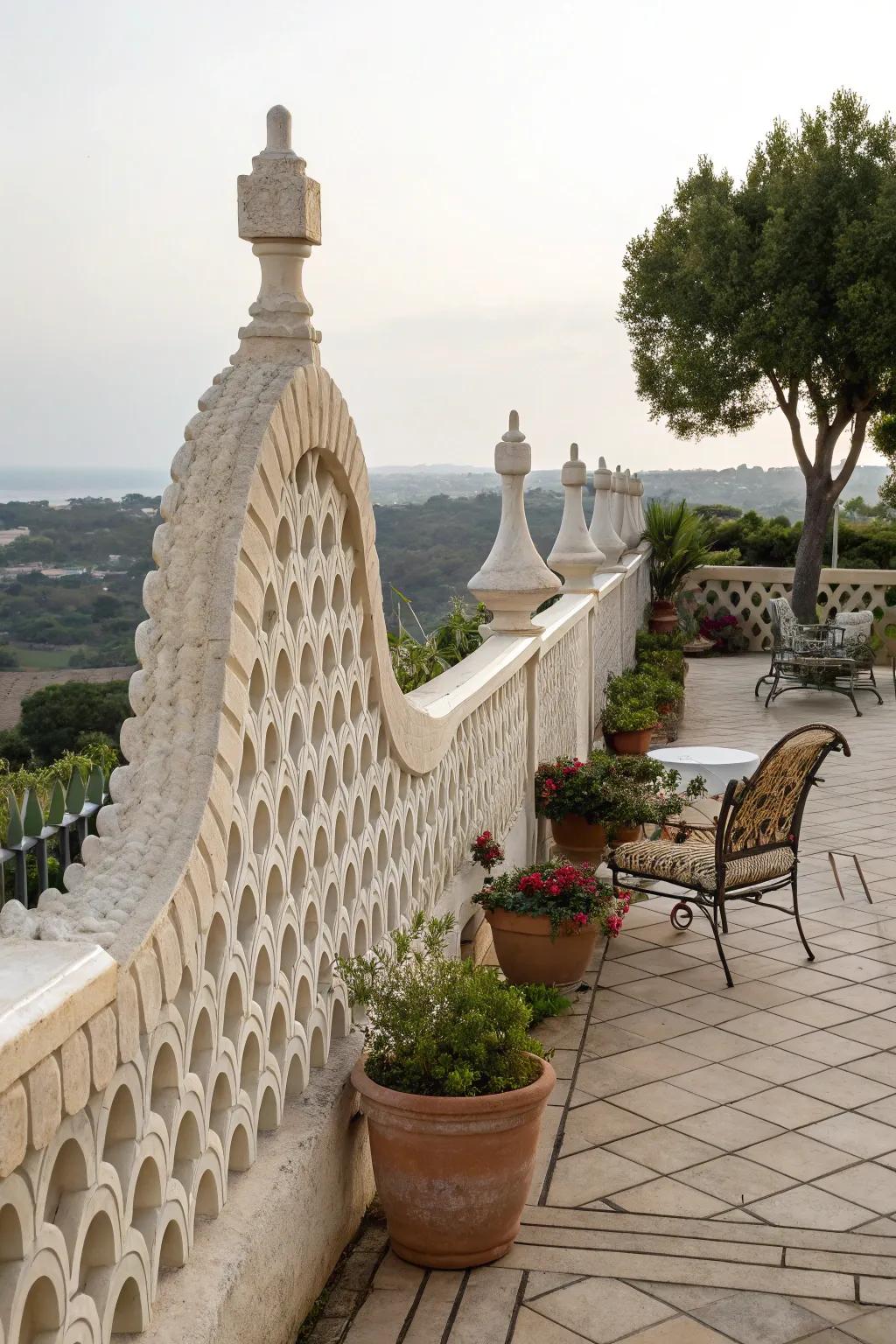 Sculptural fences bring art and design to outdoor spaces.