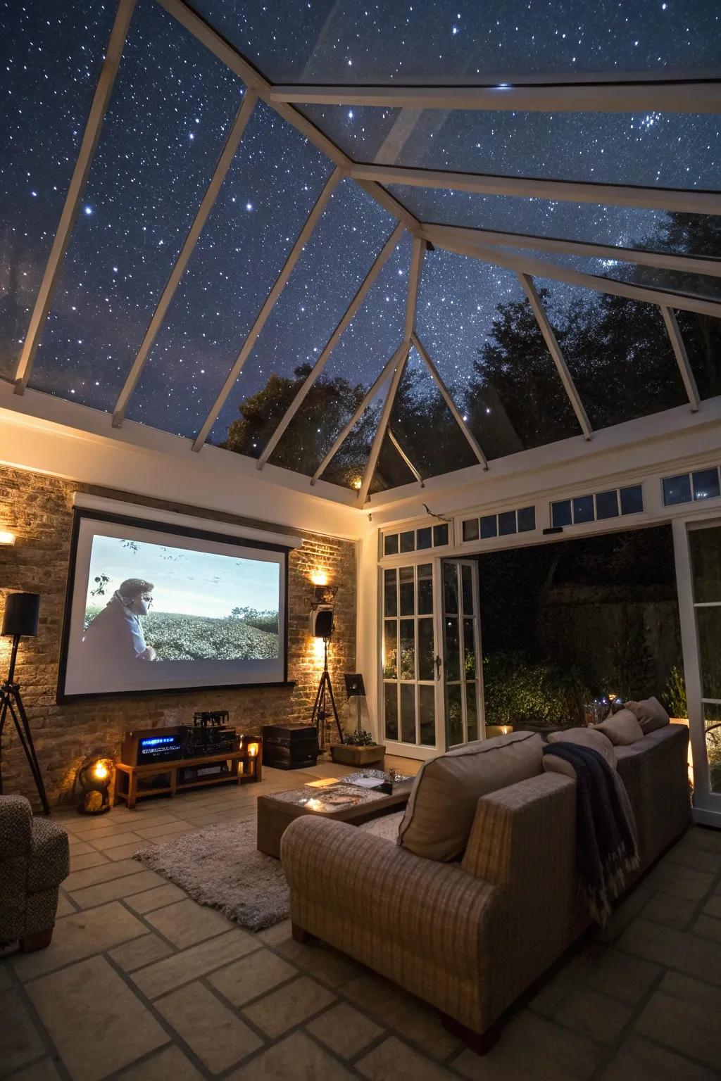 A magical cinema experience under the stars.