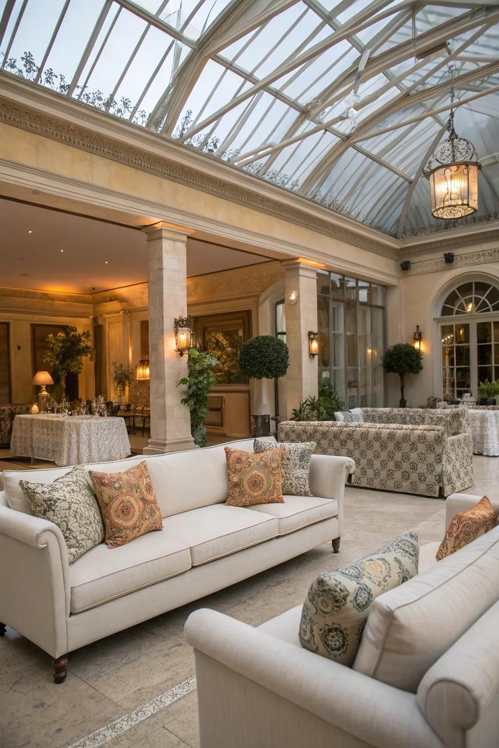 A sophisticated lounge perfect for entertaining.