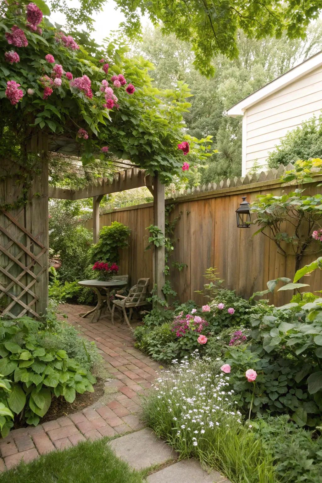Find peace in a secluded garden nook.