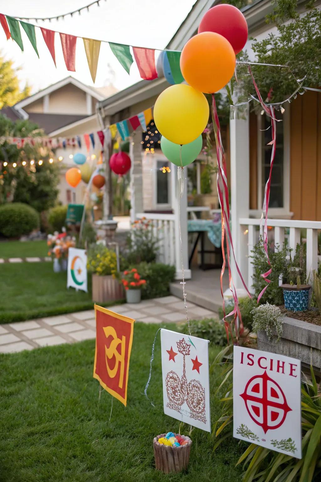 Cultural elements for a personal celebration.