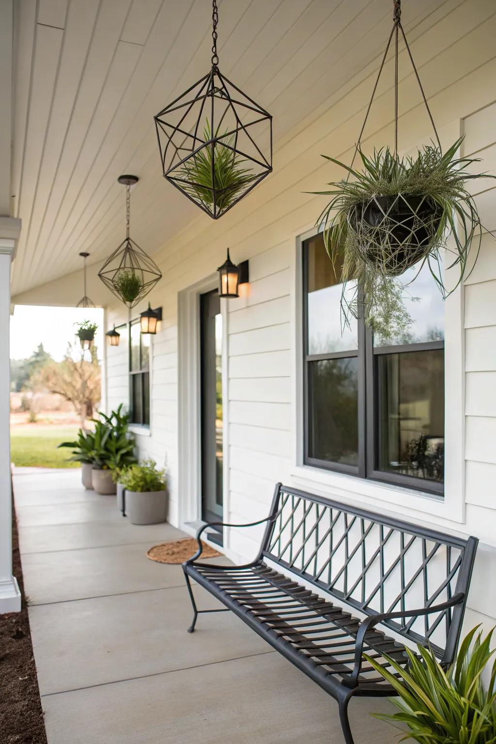 Give your porch a modern twist with versatile air plants.