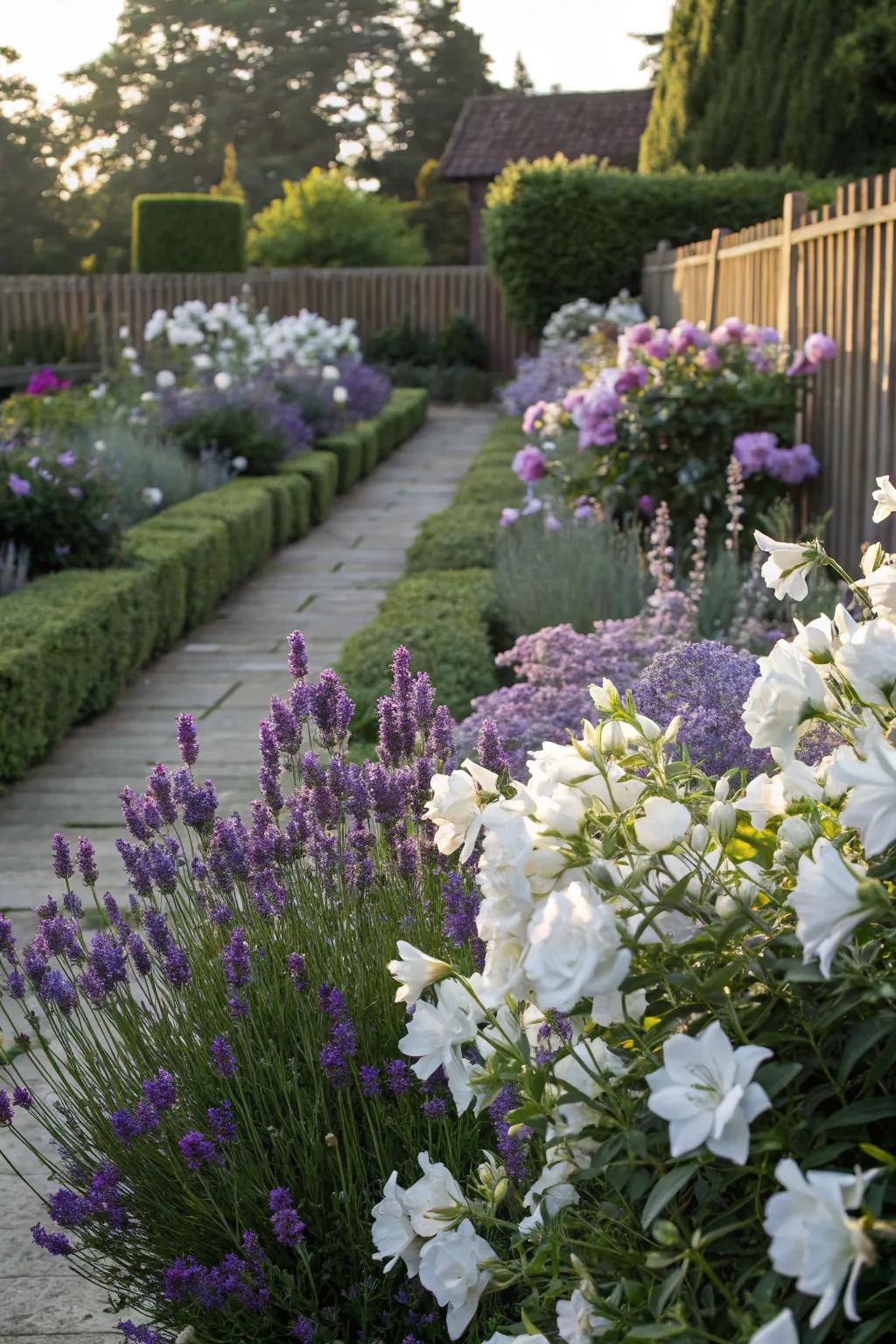 A scented garden section offering delightful aromas.