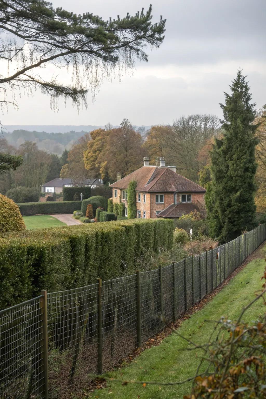Electric fences offer discreet and effective security.