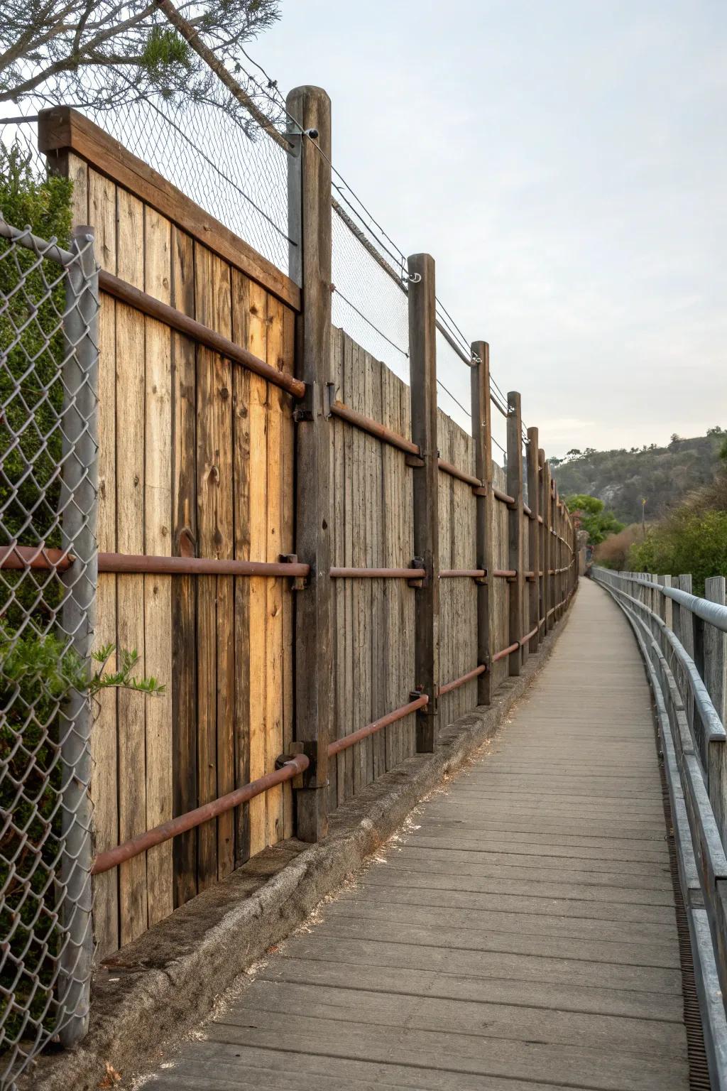 Mixed materials offer a unique aesthetic touch.