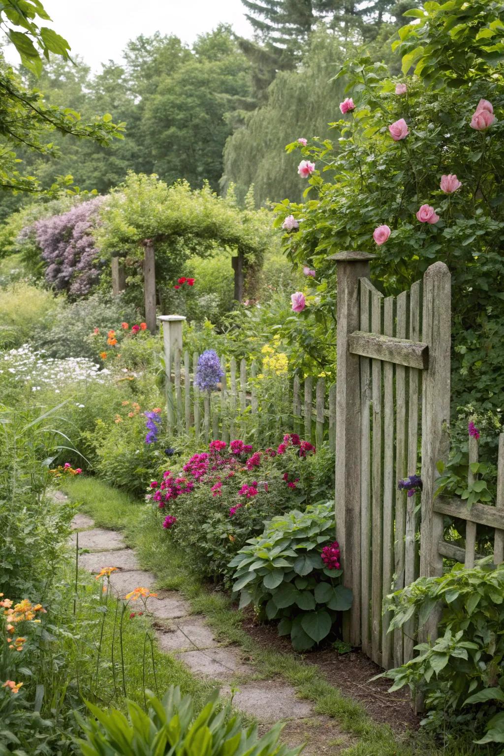 Landscape-integrated fences blend beautifully with nature.