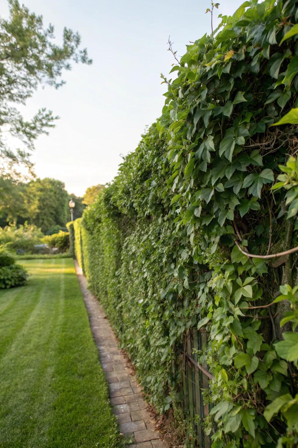 Living fences blend privacy with natural beauty.
