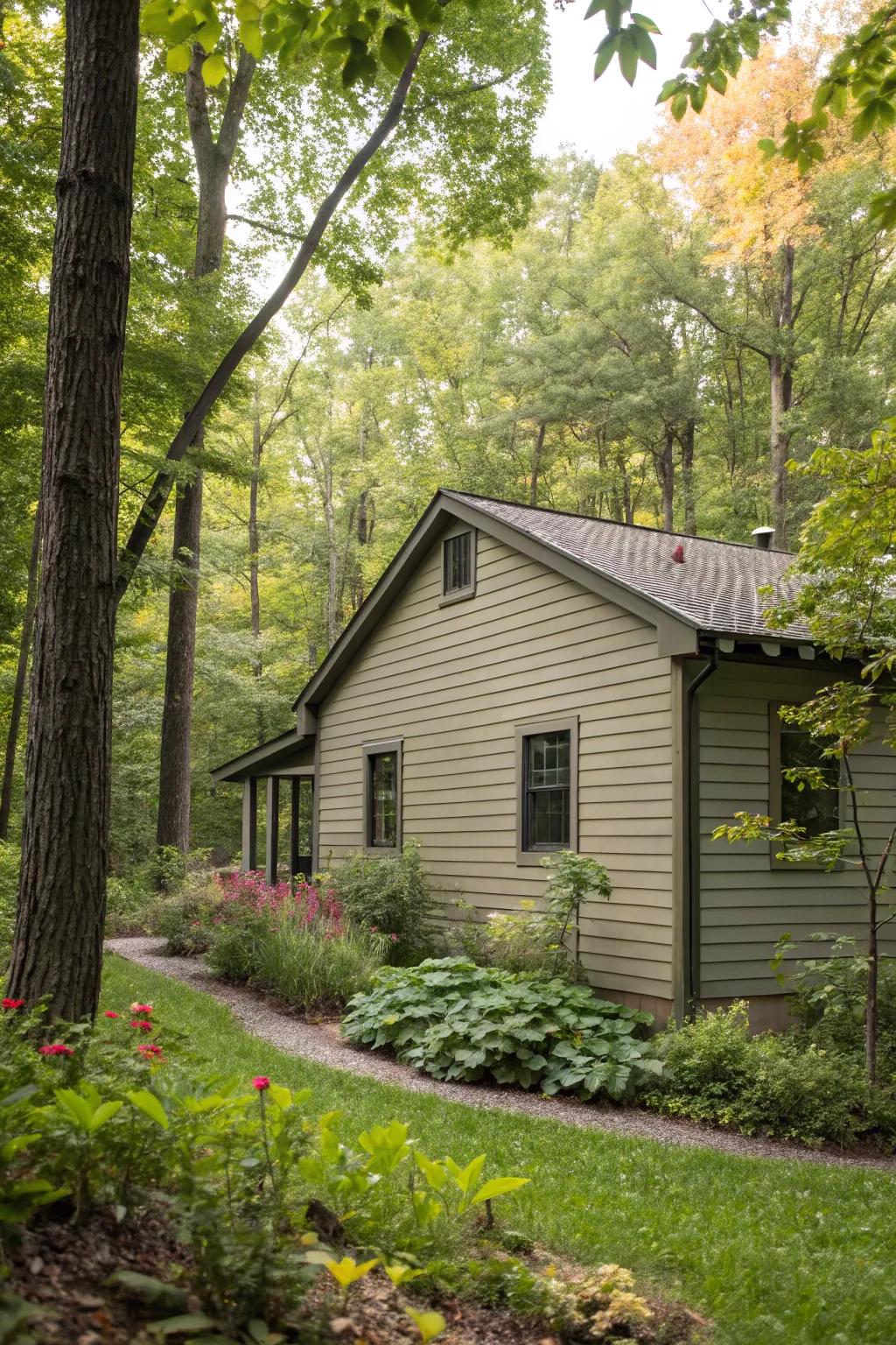 Fiber cement siding is an eco-friendly choice that mimics natural textures.